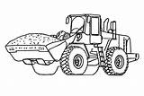 Tractor Backhoe Coloring Page Sketch sketch template
