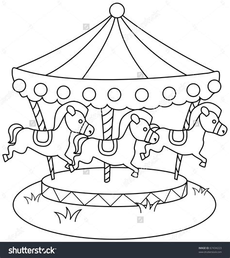 clipart merry go round horse to color 20 free Cliparts | Download images on Clipground 2024