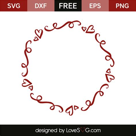 Heart Monogram Frame - Lovesvg.com