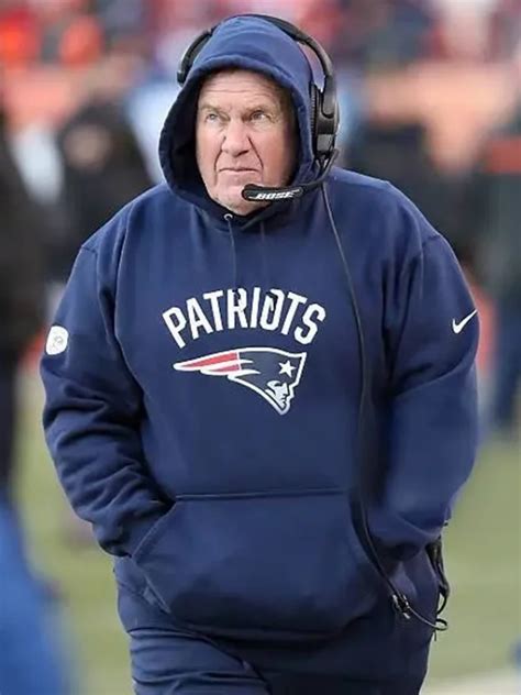 Bill Belichick Hoodie | Patriots Primary Logo Hoodie - Navy