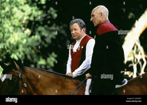 WILLIAM SHATNER, PATRICK STEWART, STAR TREK: GENERATIONS, 1994 Stock ...