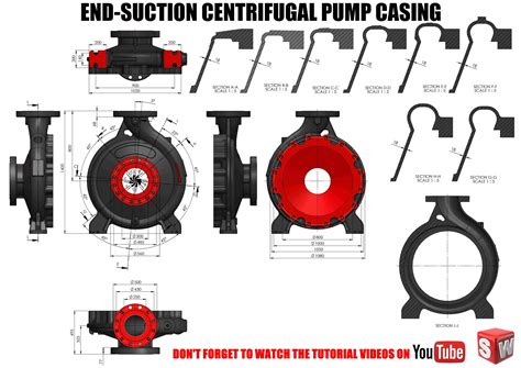 End Suction Centrifugal Pump Volute Casing free 3D model STL SLDPRT IGE