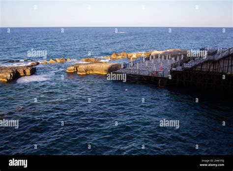 Ortigia, Syracuse, Sicily - 20 July 2021: beaches on the island of ...