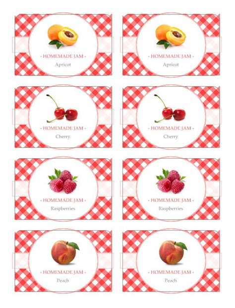 Homemade jam labels Jam Jar Labels, Canning Jar Labels, Jam Label, Food ...