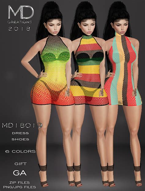 MD 18019 - Dress - IMVU Texture - Narley3DMAX - MissDesign