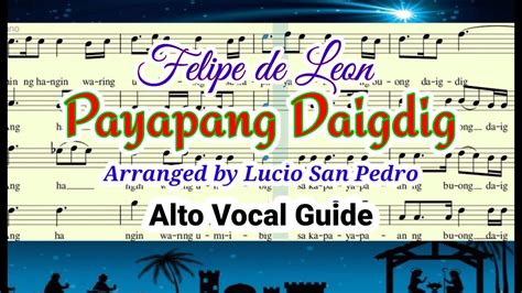 PAYAPANG DAIGDIG_Alto Vocal Guide - YouTube