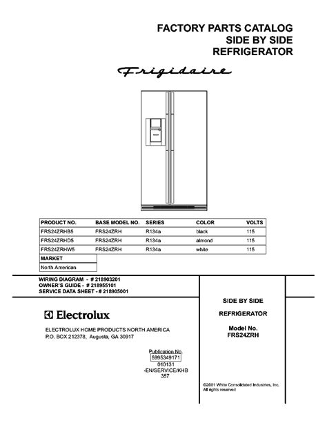 Frigidaire Refrigerator Owner's Manual