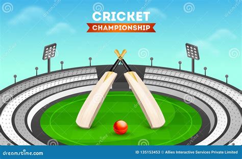 Cricket Championship Banner or Poster Design. Stock Illustration ...