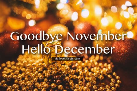 Bokeh Gold Goodbye November Hello December Pictures, Photos, and Images for Facebook, Tumblr ...