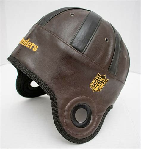 NFL PITTSBURGH STEELERS Retro Reproduction Faux Leather Helmet - Rare #Reebok # ...