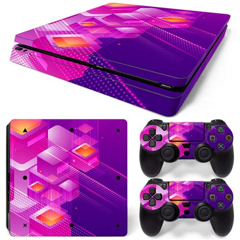 Shapes / Pink - PS4 Slim Console Skins | PS4 Slim Console Skins ...