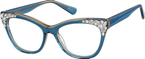 Blue cat eye glasses 4451716 zenni optical eyeglasses – Artofit