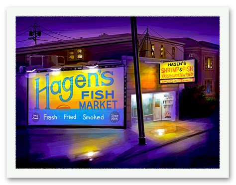 Hagen's Fish Market Paintings by Steve Connell