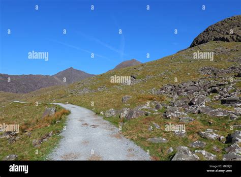 The Miners Track leading to Snowdon Summit Stock Photo - Alamy