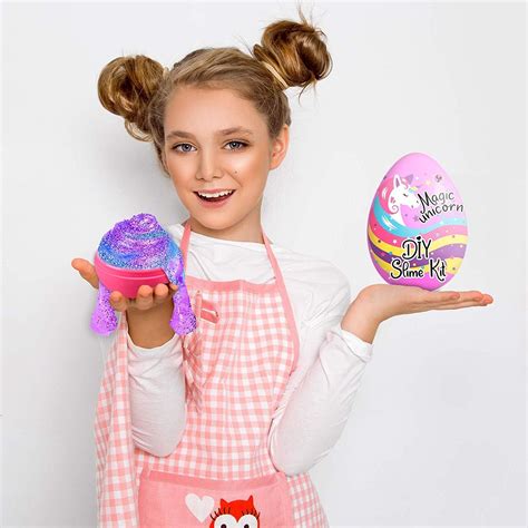 Stocking Stuffer Unicorn Surprise Cloud Slime Egg – Slime Kit for Girls – Slime Making Kit – DIY ...