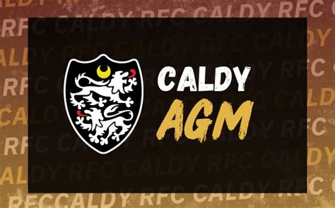 Caldy AGM – 14th June – Caldy RFC – Championship Rugby