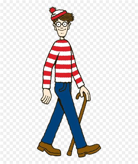 Wally Walking" Title="wally Walking - Funny Memes Wheres Waldo, HD Png Download - vhv