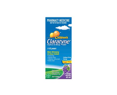 Claratyne Syrup Grape Flavour 60mL