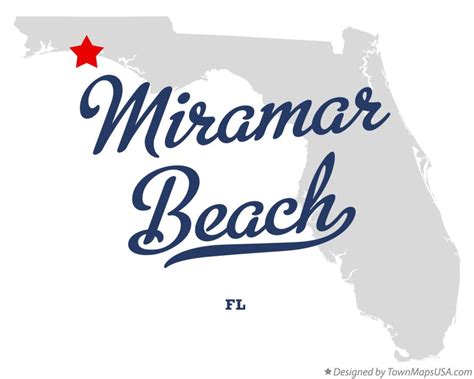 Map of Miramar Beach, FL, Florida