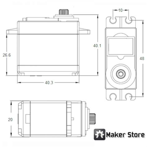 Tower Pro MG996R High Torque Digital Servo Motor - Digiware Store