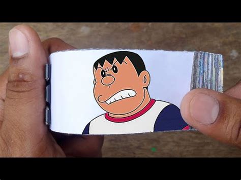 Doraemon Cartoon Flipbook #83 | Nobita makes Gian Angry Flip Book | Flip Book Artist 2022 - YouTube