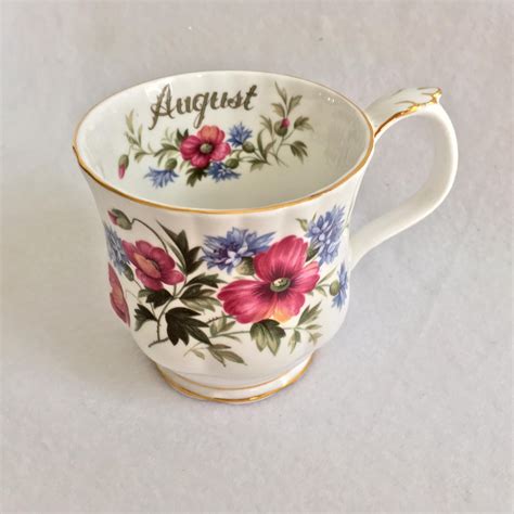 Royal Albert Bone China August Flower of the Month Series Poppy Mug ...