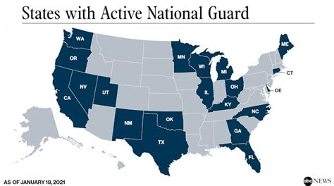 At least 21 states activating National Guard troops in capitals to ...