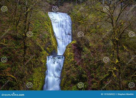 Bridal Veil Falls, Columbia River Gorge Stock Photo - Image of cascade ...