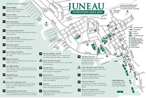 Juneau Downtown Area Map