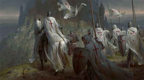 Templars by Anton SolovianchykThe Templars return to their castle after long wanderings ...