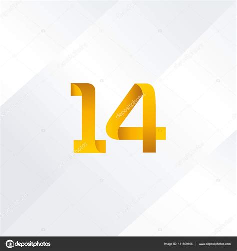 14 number Logo Icon Stock Vector Image by ©brainbistro #131809106