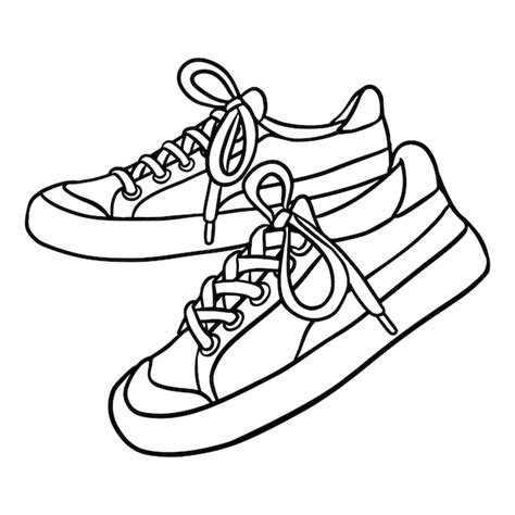 Premium Vector | Sneakers cartoon icon Pair of textile hipster sneakers with rubber toe Shoes ...