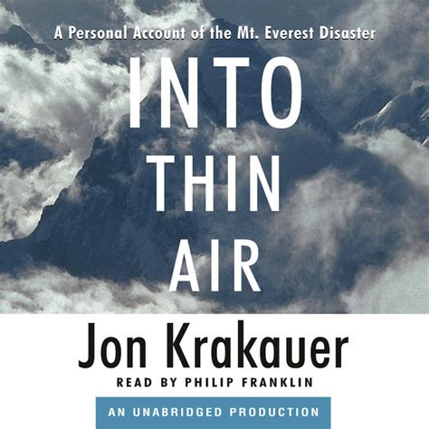 Into Thin Air by Jon Krakauer | Penguin Random House Audio