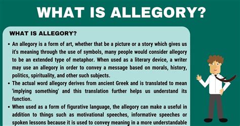 Allegory: Definition and Helpful Examples of Allegory in Conversation and Literature • 7ESL