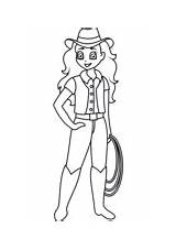 Cowgirl coloring pages  Free Coloring Pages sketch template