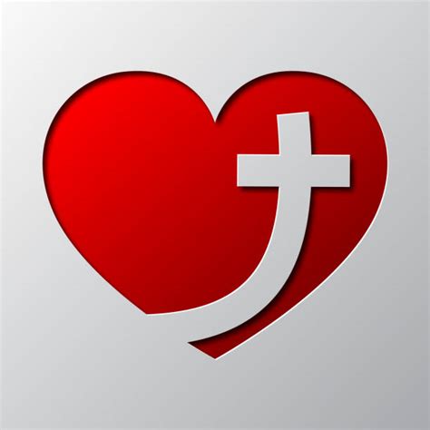 Cross Heart Illustrations, Royalty-Free Vector Graphics & Clip Art - iStock