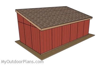 Loafing Shed Plans | MyOutdoorPlans | Free Woodworking Plans and Projects, DIY Shed, Wooden ...