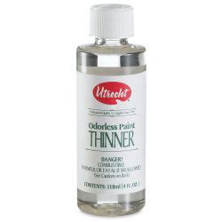 Utrecht Odorless Oil Paint Thinner - 4 oz bottle| Utrecht Art Supplies