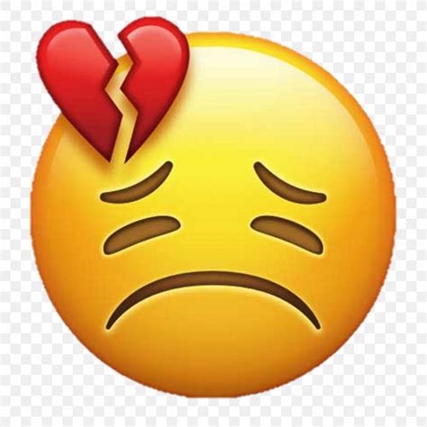 Emoji Broken Heart Love Smiley, PNG, 1024x1024px, Emoji, Apple Color Emoji, Breakup, Broken ...