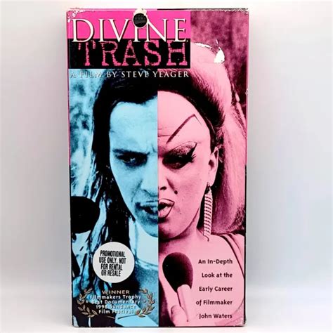 DIVINE TRASH VHS 2000 - John Waters Documentary by Steve Yeager PROMO copy $25.94 - PicClick