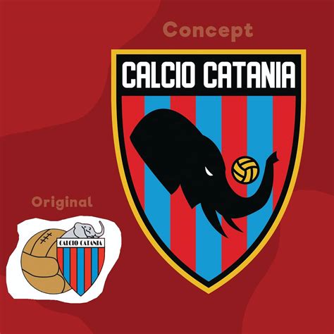 Calcio Catania crest concept (ig: footballcrestdesigns) : r/ConceptFootball