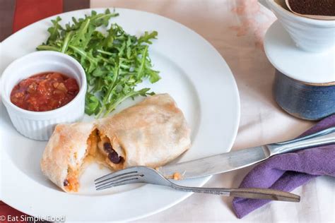 Egg, Cheese, And Black Bean Breakfast Burritos Recipe - Eat Simple Food