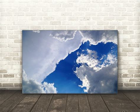 Canvas cloud photo print abstract wall art photography of | Etsy