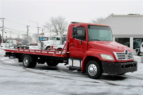 Used 2010 Hino 268 Rollback Flatbed Tow Truck For Sale ($39,800) | Chicago Motor Cars Stock #13782