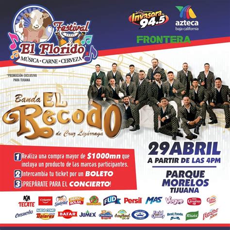 Banda El Recodo en Tijuana 2023 - Tijuana Eventos, Conciertos, Festival