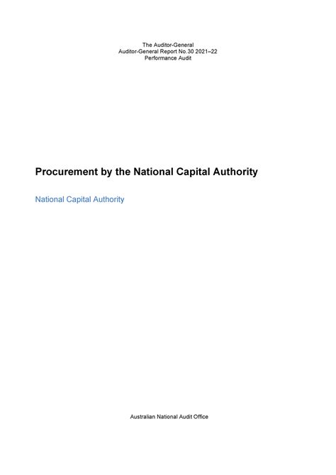 Auditor-General Report 2021-22 30 - The Auditor-General Auditor-General Report No. 30 2021 ...