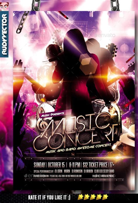 24+ Band Flyer Templates - Apple Pages, Ms Word, Publisher | Design ...