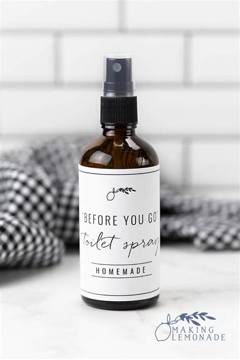 'Before You Go' Toilet Spray - DIY Poo Pourri - Making Lemonade