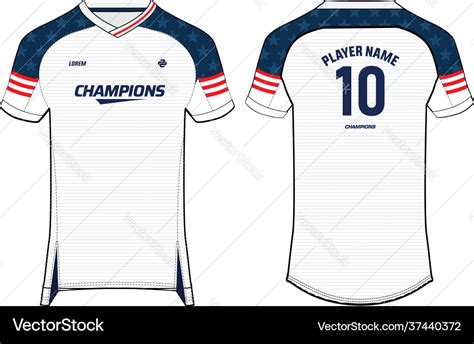 Sports jersey t shirt design concept template v Vector Image