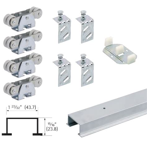 Hettich 48-in Bi-Pass Door Sliding Closet Door Track Kit at Lowes.com